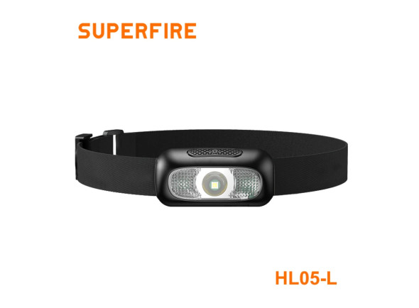 Superfire Lanterna de Cabeça 2W 110lm IP44 HL05-L Superfire Lanterna de Cabeça 2W 110lm IP44 HL05-L